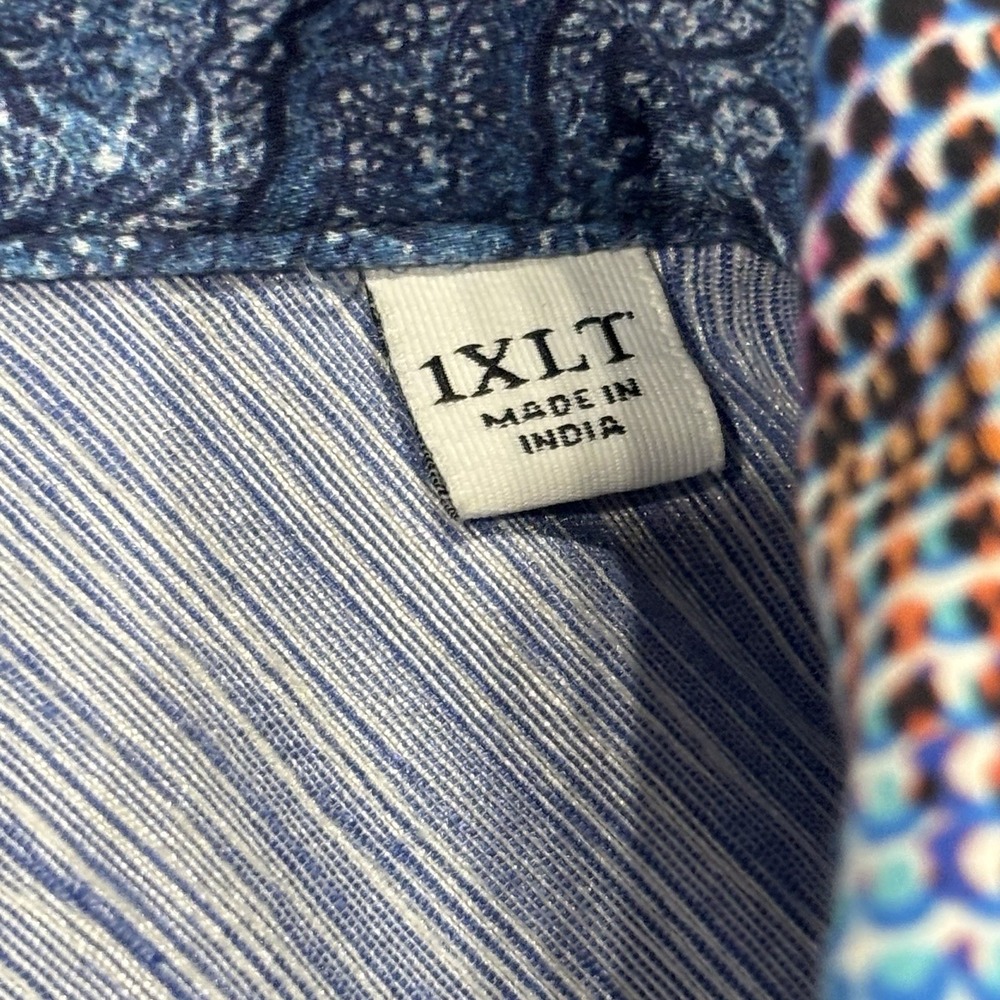 Robert Graham Outer Banks Artisan Dot Button Up Shirt Mens XLT Geometric Stretch - Picture 4 of 10